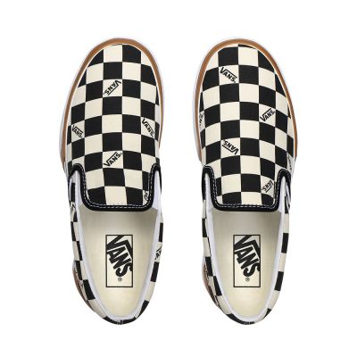 Vans Checkerboard Classic Slip-On Stacked - Kadın Slip-On Ayakkabı (Renkli)